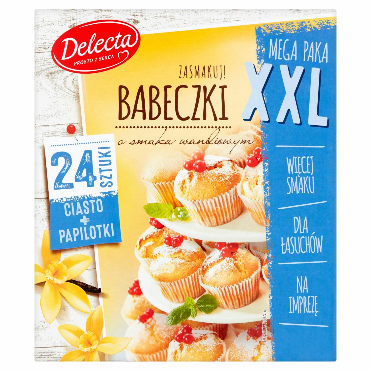 Zdjęcia - Delecta Babeczki o smaku waniliowym XXL 530 g