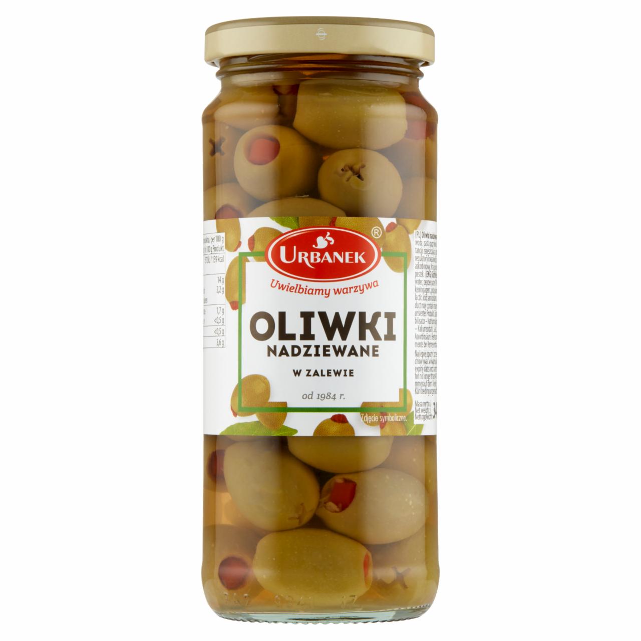 Zdjęcia - Urbanek Oliwki nadziewane w zalewie 340 g