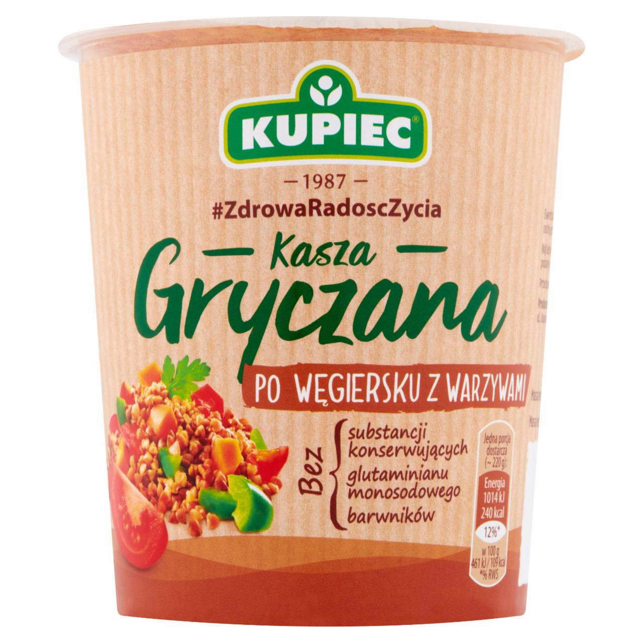 Zdjęcia - Kupiec Kasza gryczana po węgiersku z warzywami 70 g