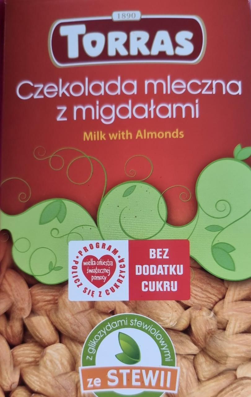 Zdjęcia - Czekolada mleczna z migdałami Torras