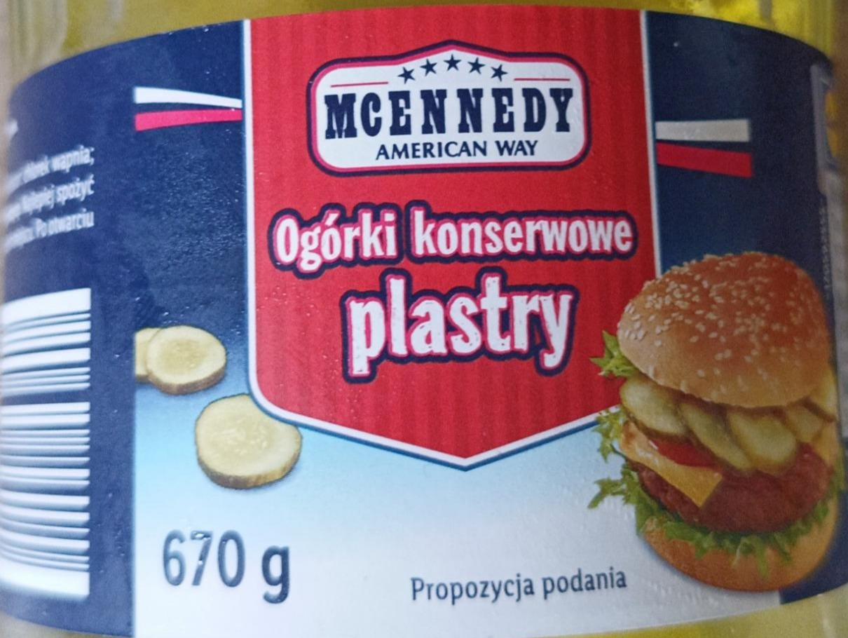 Zdjęcia - Ogórki konserwowe plastry McEnnedy American Way