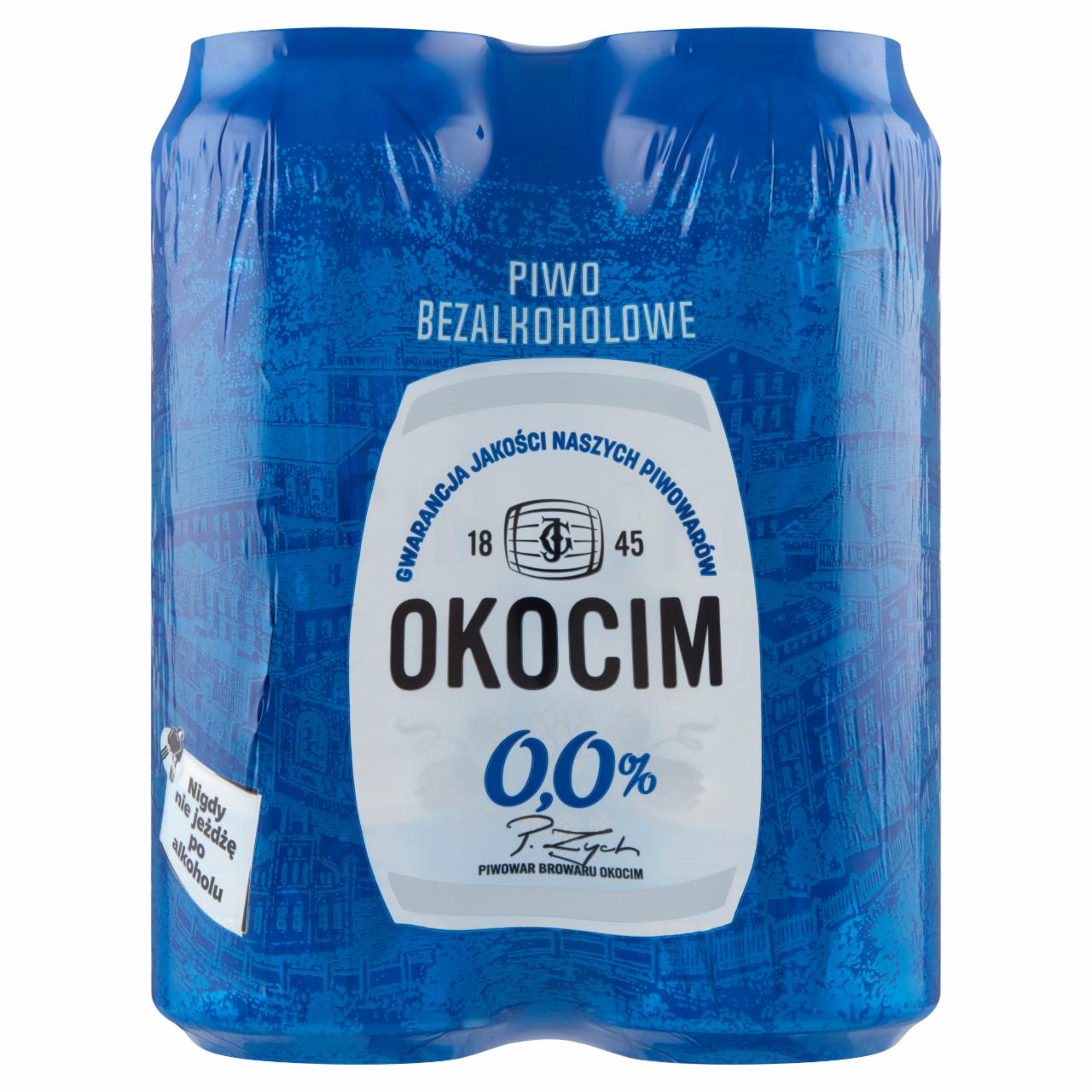 Zdjęcia - Okocim Piwo bezalkoholowe 4 x 500 ml