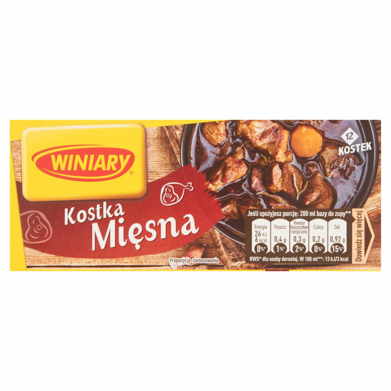 Zdjęcia - Winiary Kostka mięsna 120 g (12 sztuk)