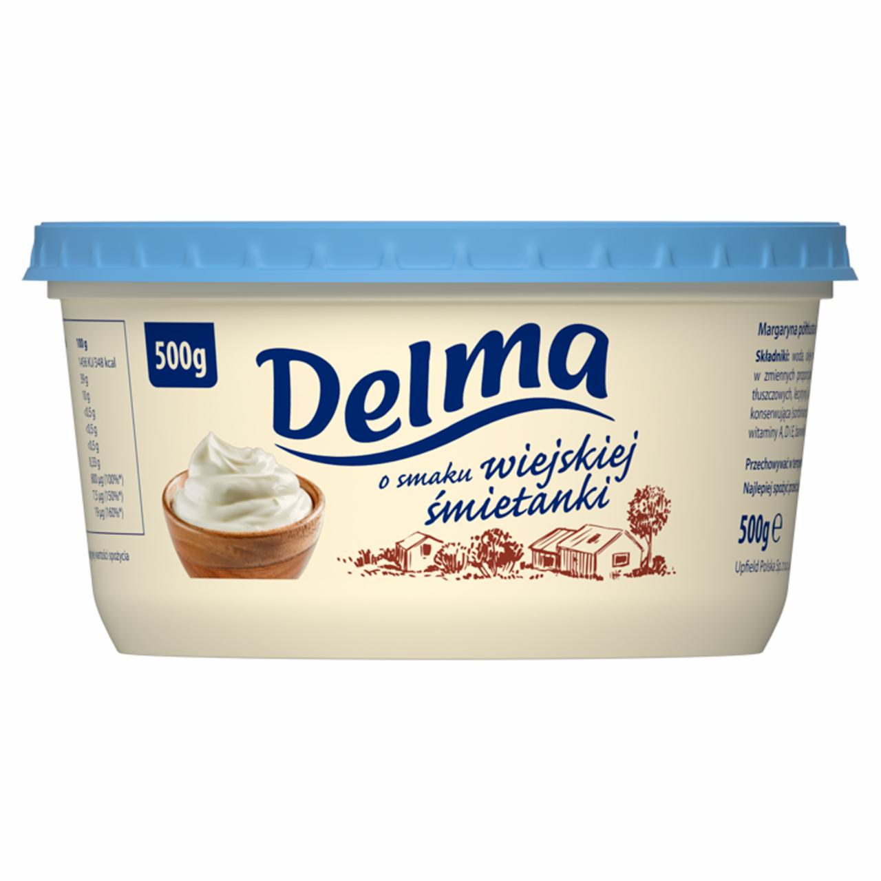 Zdjęcia - Delma Margaryna o smaku wiejskiej śmietanki 500 g