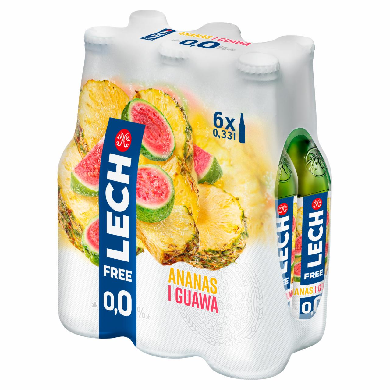 Zdjęcia - Lech Free Piwo bezalkoholowe ananas i guawa 6 x 0,33 l