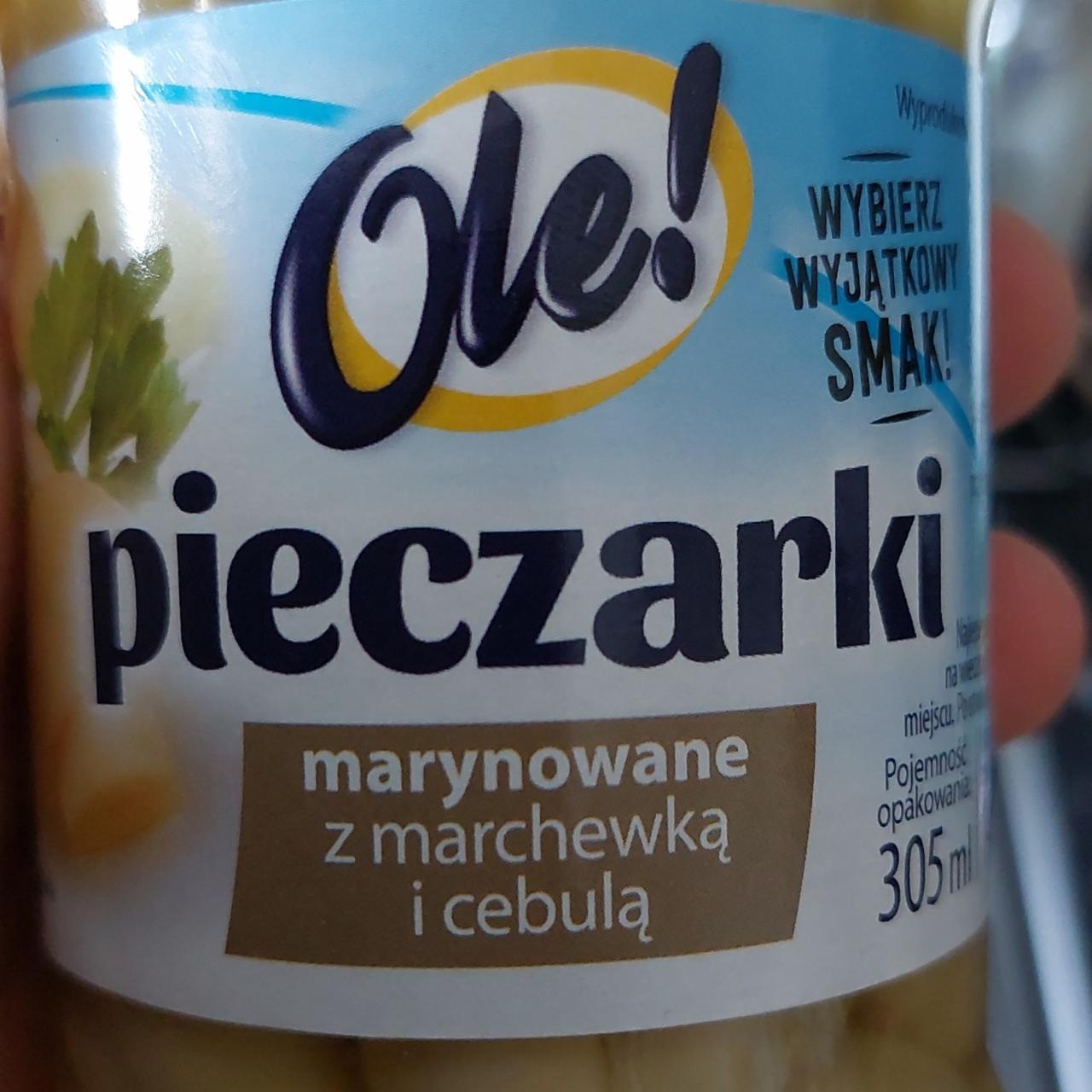 Zdjęcia - Ole! Pieczarki marynowane z marchewką i cebulą 765 g