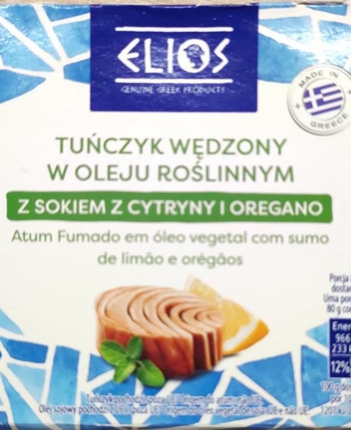 Zdjęcia - Tuńczyk wędzony w oleju roślinnym z sokiem cytryny i oregano Elios