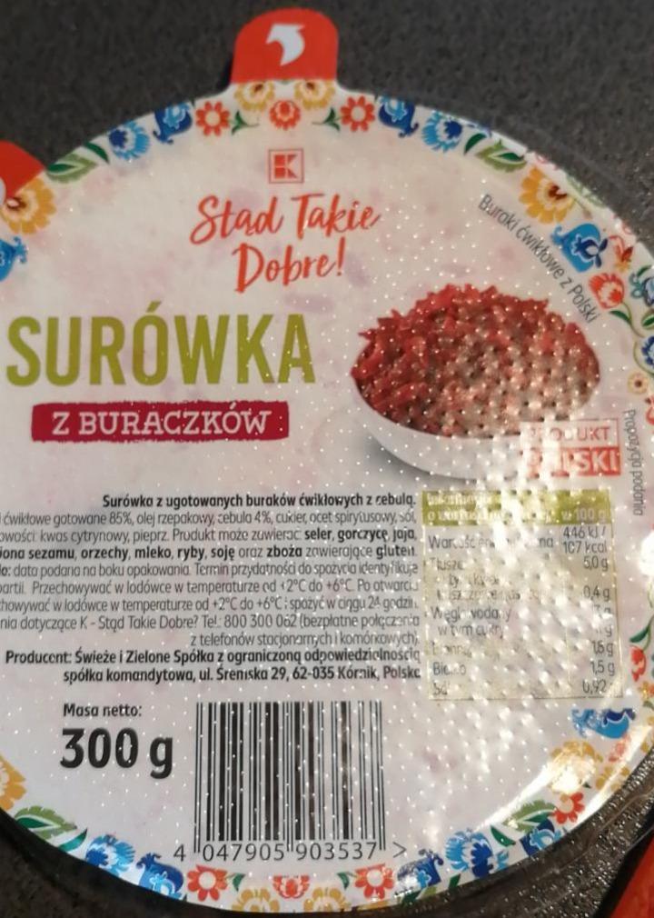 Zdjęcia - Surówka z buraczków K-Stąd Takie Dobre