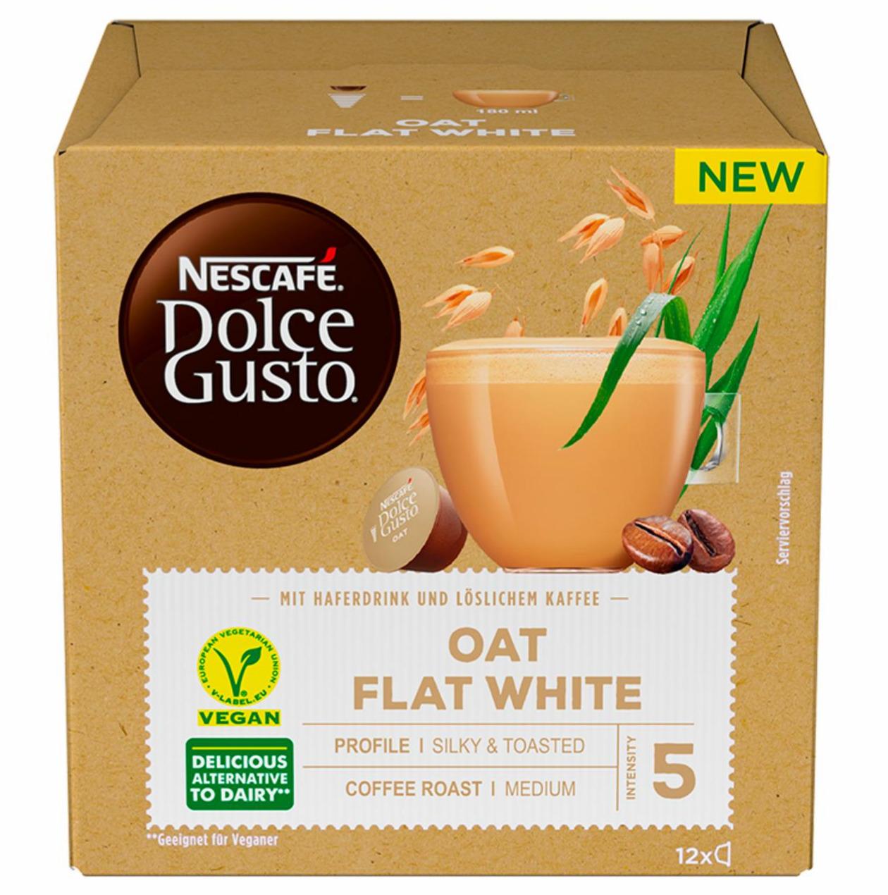 Zdjęcia - Nescafé Dolce Gusto Oat Flat White Rozpuszczalny napój kawowy z owsem 130,8 g (12 x 10,9 g)