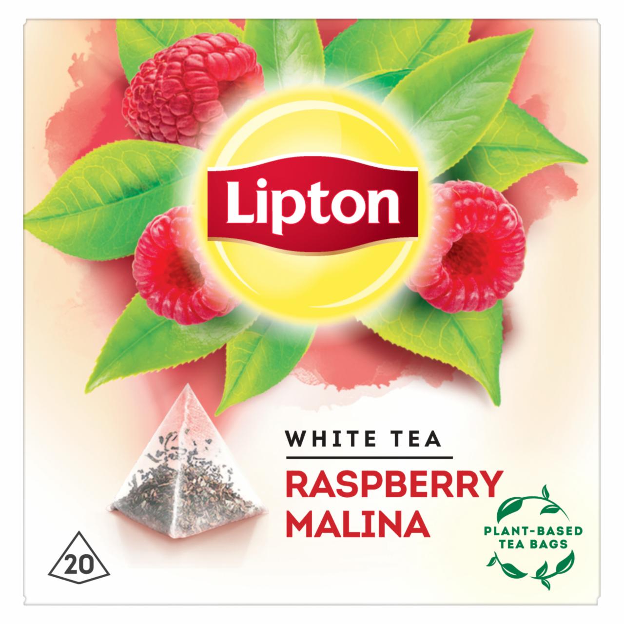 Zdjęcia - Lipton Herbata biała malina 30 g (20 torebek)