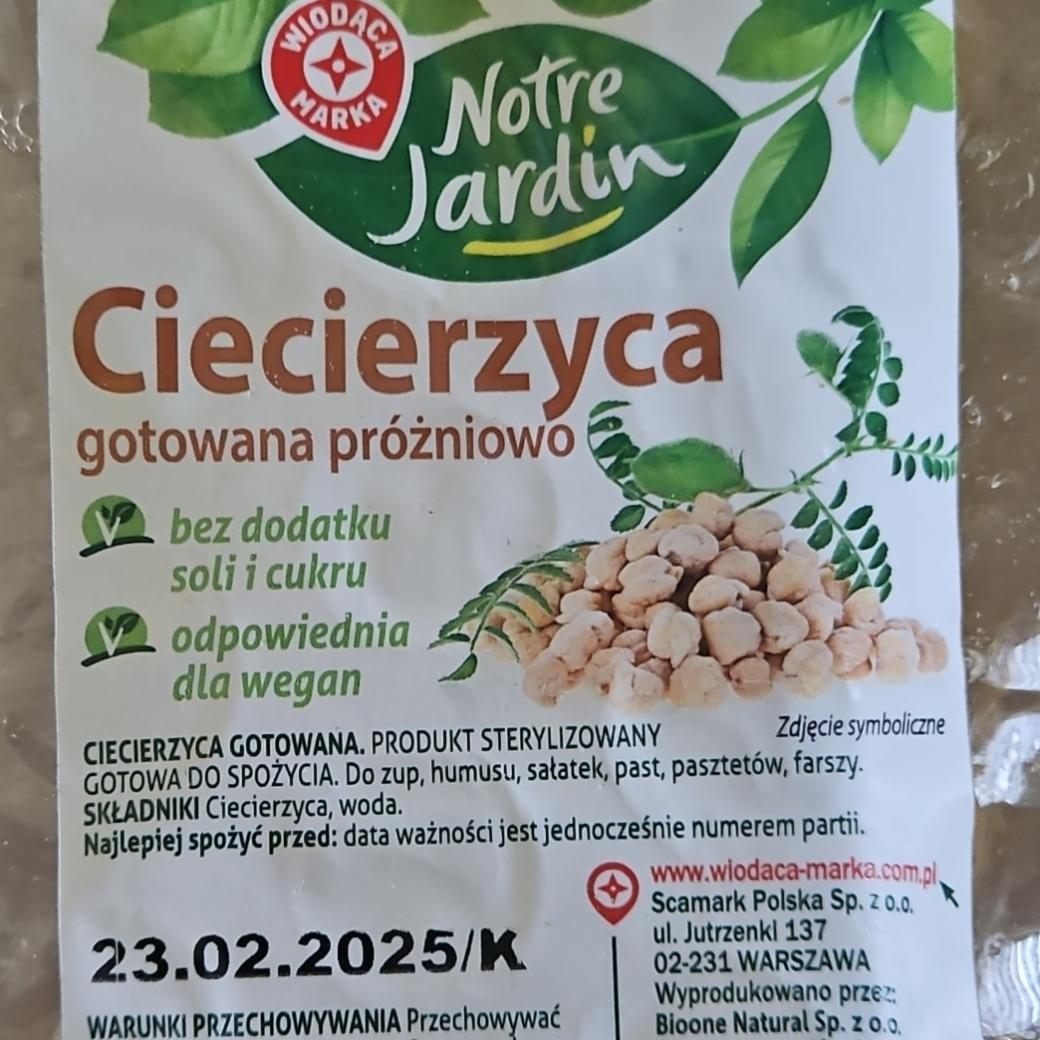 Zdjęcia - Ciecierzyca gotowana próżniowo Notre Jardin