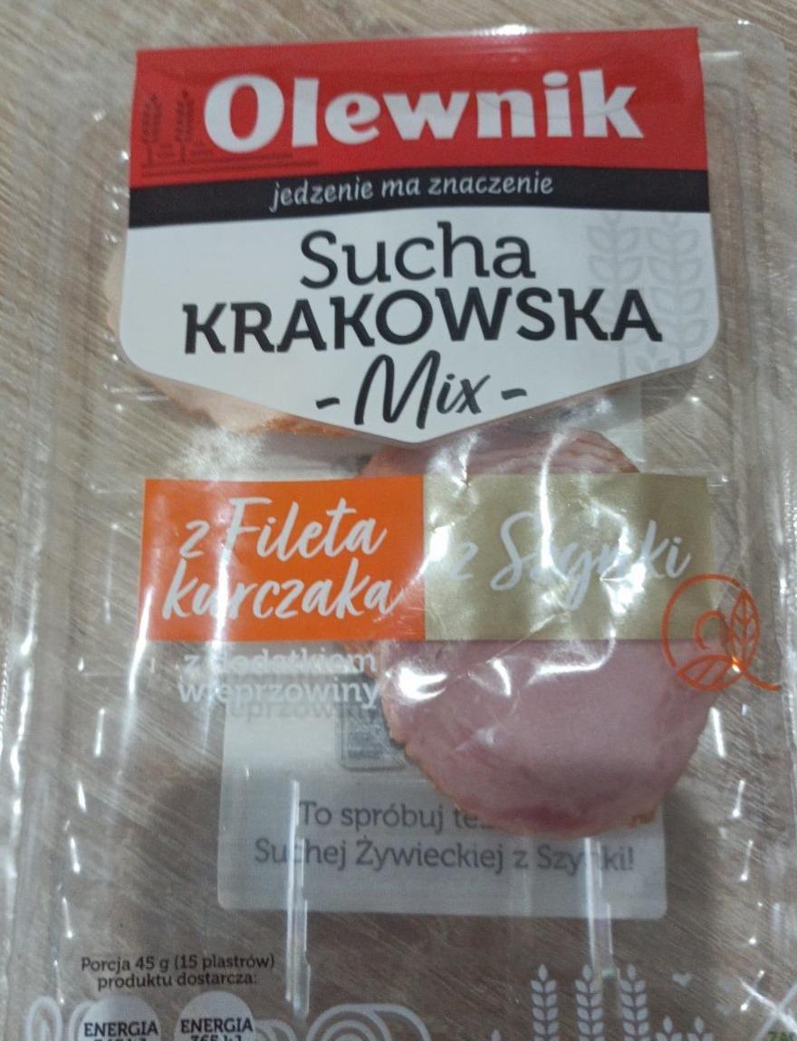 Zdjęcia - Olewnik Sucha krakowska mix z fileta z kurczaka i z szynki 90 g