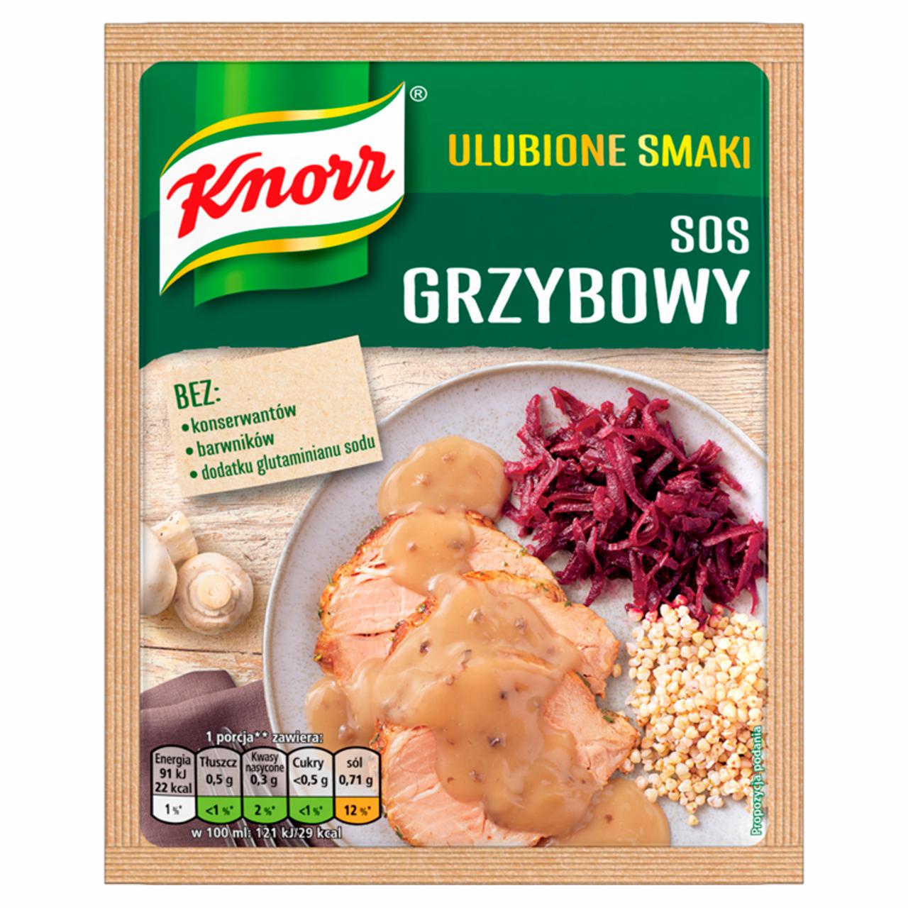 Zdjęcia - Knorr Ulubione Smaki Sos grzybowy 24 g