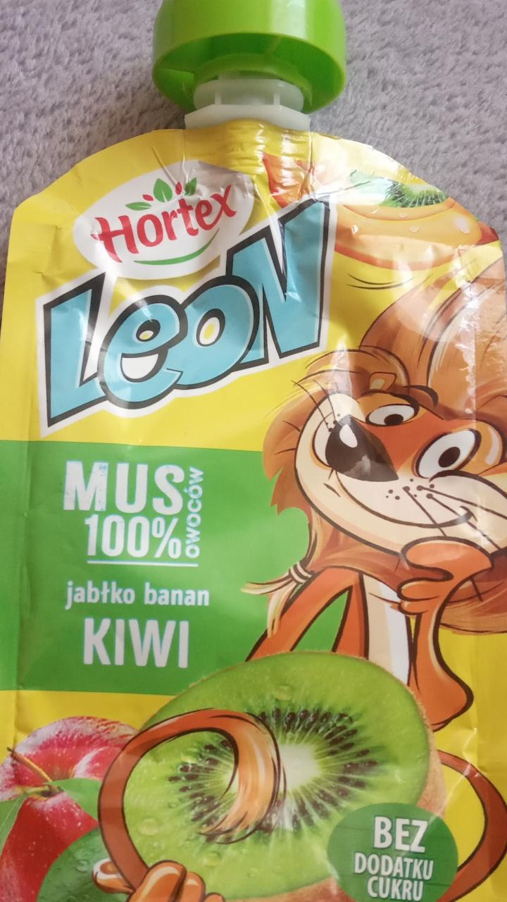 Zdjęcia - Hortex Leon i Przyjaciele Mus owocowy jabłko banan kiwi 100 g