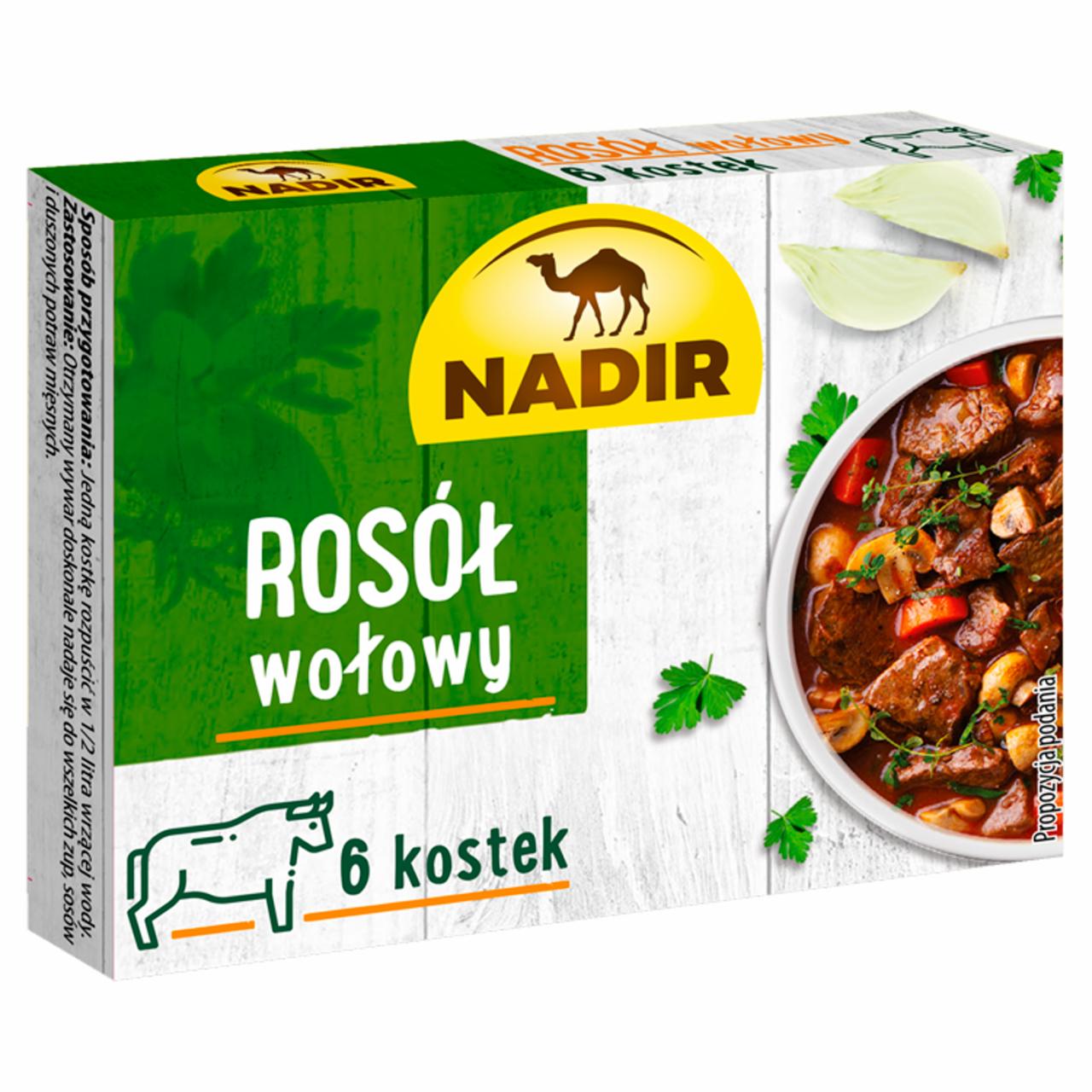 Zdjęcia - Nadir Rosół wołowy 60 g (6 x 10 g)