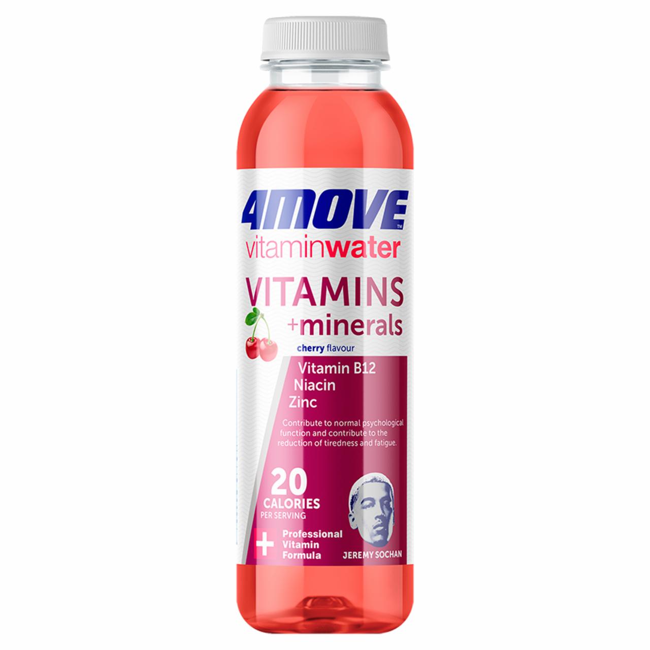 Zdjęcia - 4Move Vitamin Water Witaminy + Minerały Napój niegazowany smak wiśniowy 556 ml