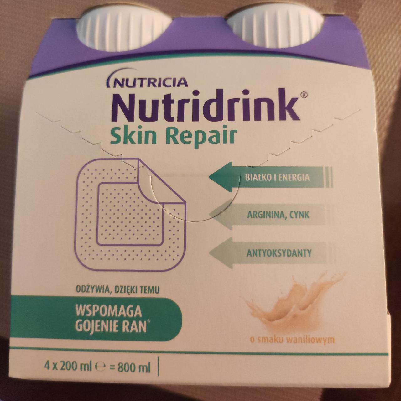 Zdjęcia - Nutridrink Skin Repair Żywność specjalnego przeznaczenia medycznego wanilia 800 ml (4 x 200 ml)