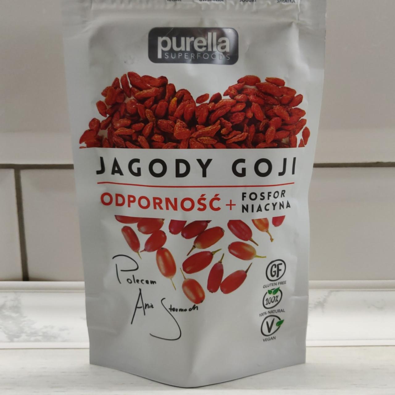 Zdjęcia - Suszone jagody goji Purella Superfoods