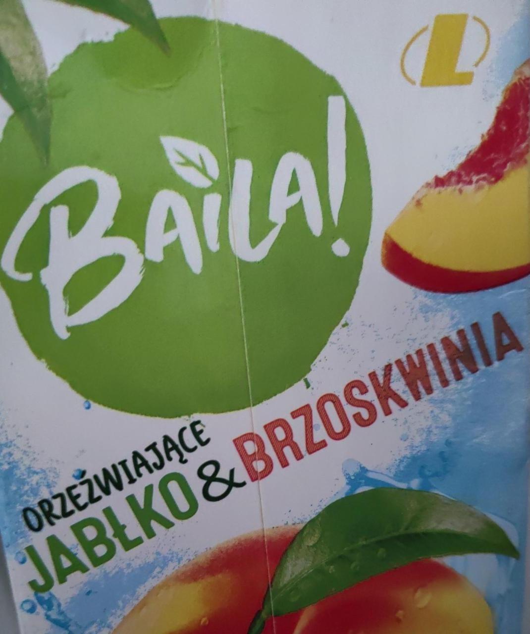 Zdjęcia - Napój o smaku jabłka i brzoskwini Baila!