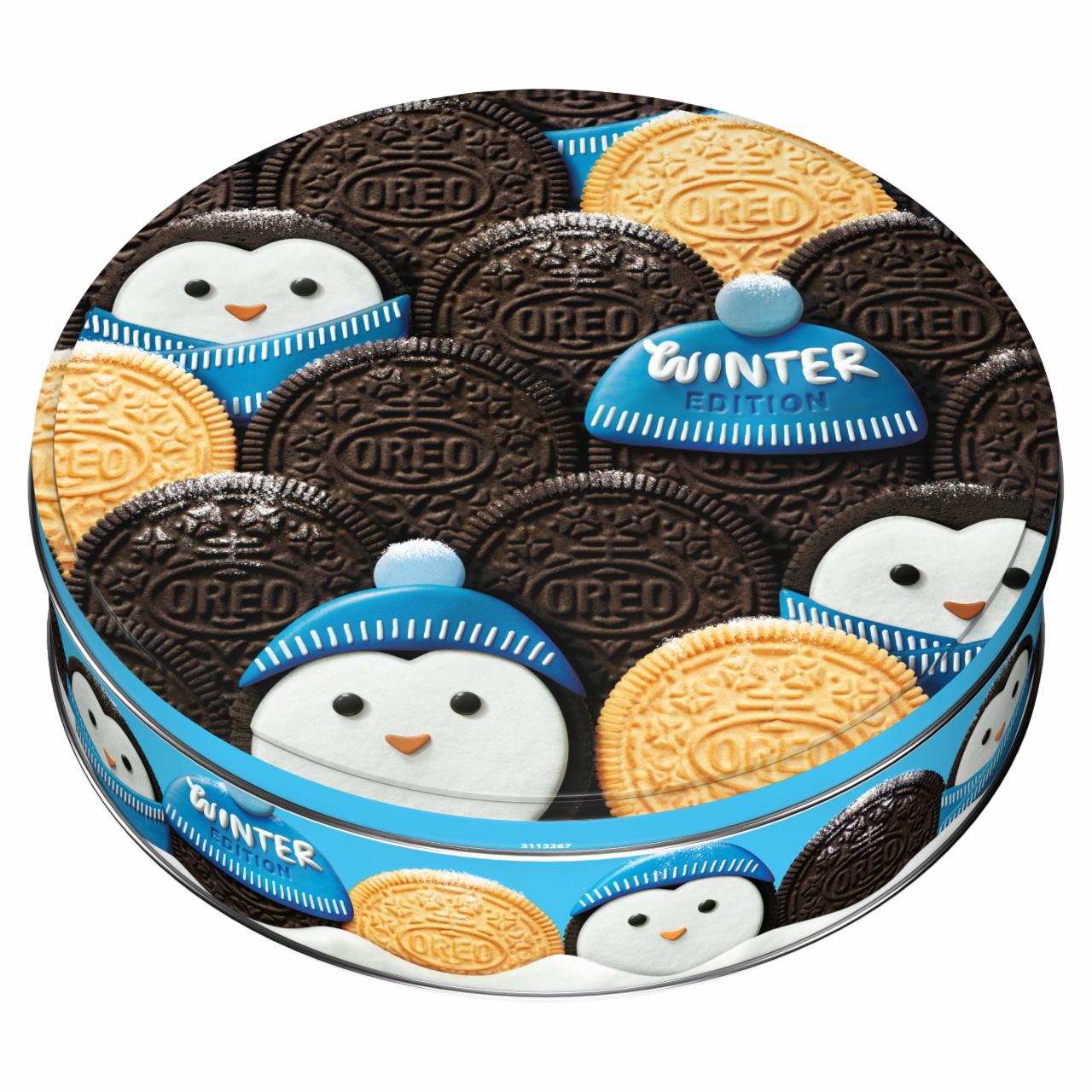 Zdjęcia - Oreo Winter Edition Mieszanka ciastek o smaku waniliowym oraz kakaowym 396 g