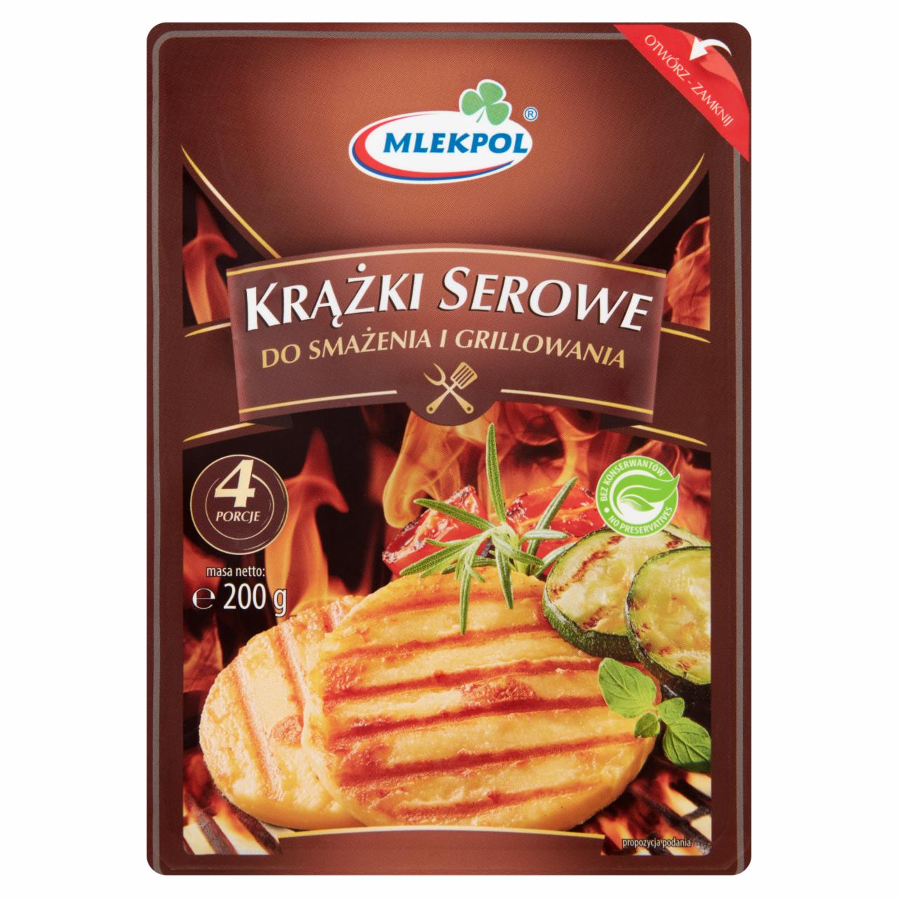 Zdjęcia - Mlekpol Krążki serowe do smażenia i grillowania 200 g