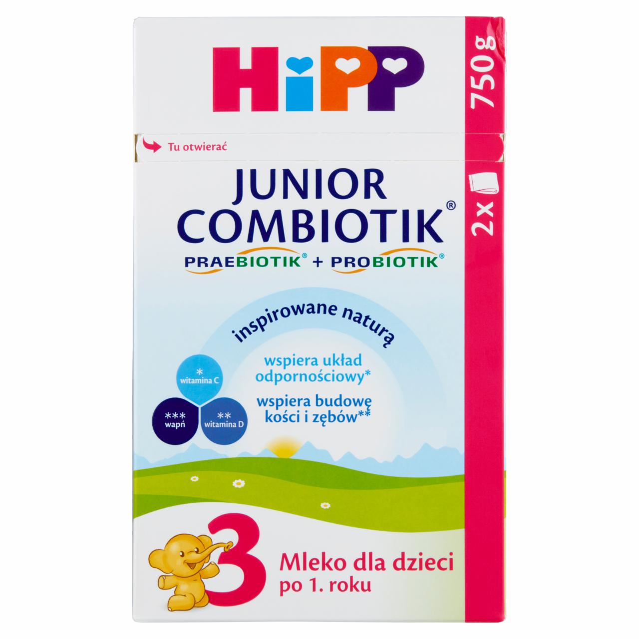 Zdjęcia - HiPP Junior Combiotik 3 Mleko dla dzieci po 1. roku 750 g (2 x 375 g)