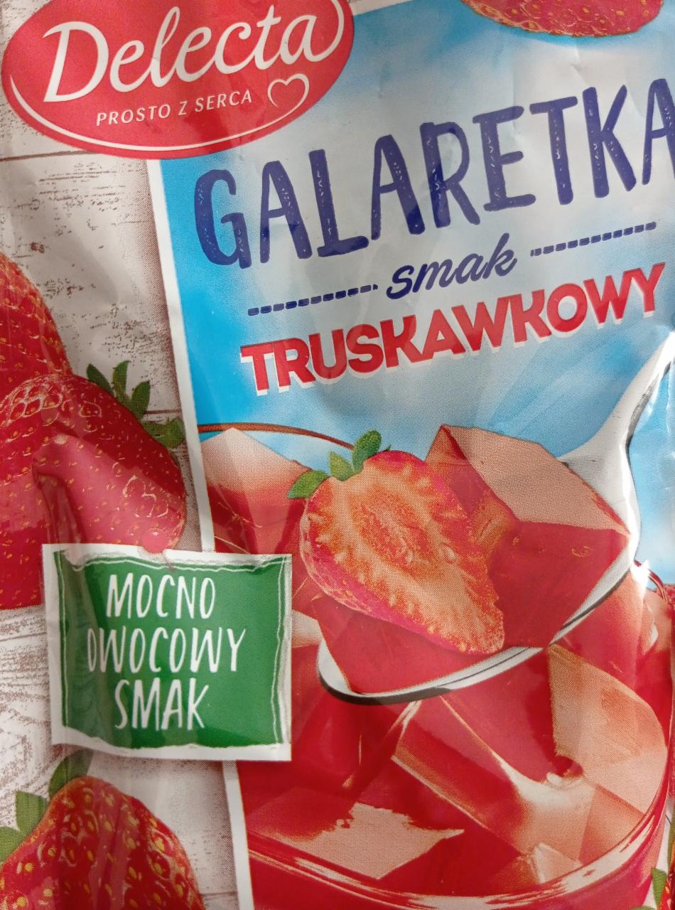 Zdjęcia - Delecta Galaretka smak truskawkowy 70 g