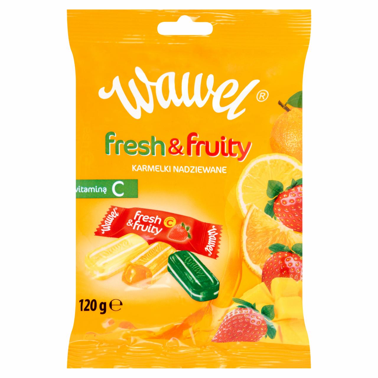 Zdjęcia - Wawel Fresh & Fruity Karmelki nadziewane z witaminą C 120 g