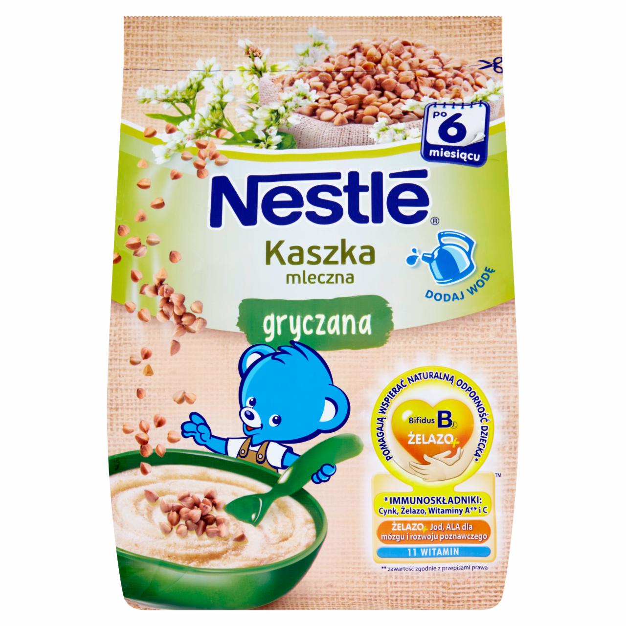 Zdjęcia - Nestlé Kaszka mleczna gryczana po 6 miesiącu 180 g