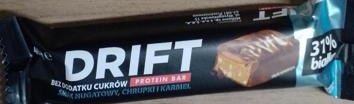 Zdjęcia - Protein Bar smak nugatowy, chrupki i karmel Drift