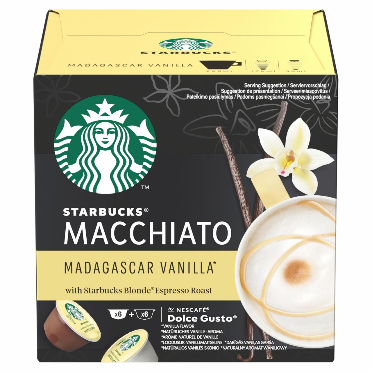 Zdjęcia - Nescafé Dolce Gusto Starbucks Macchiato Kawa w kapsułkach 132 g (6 x 16,5 g i 6 x 5,5 g)