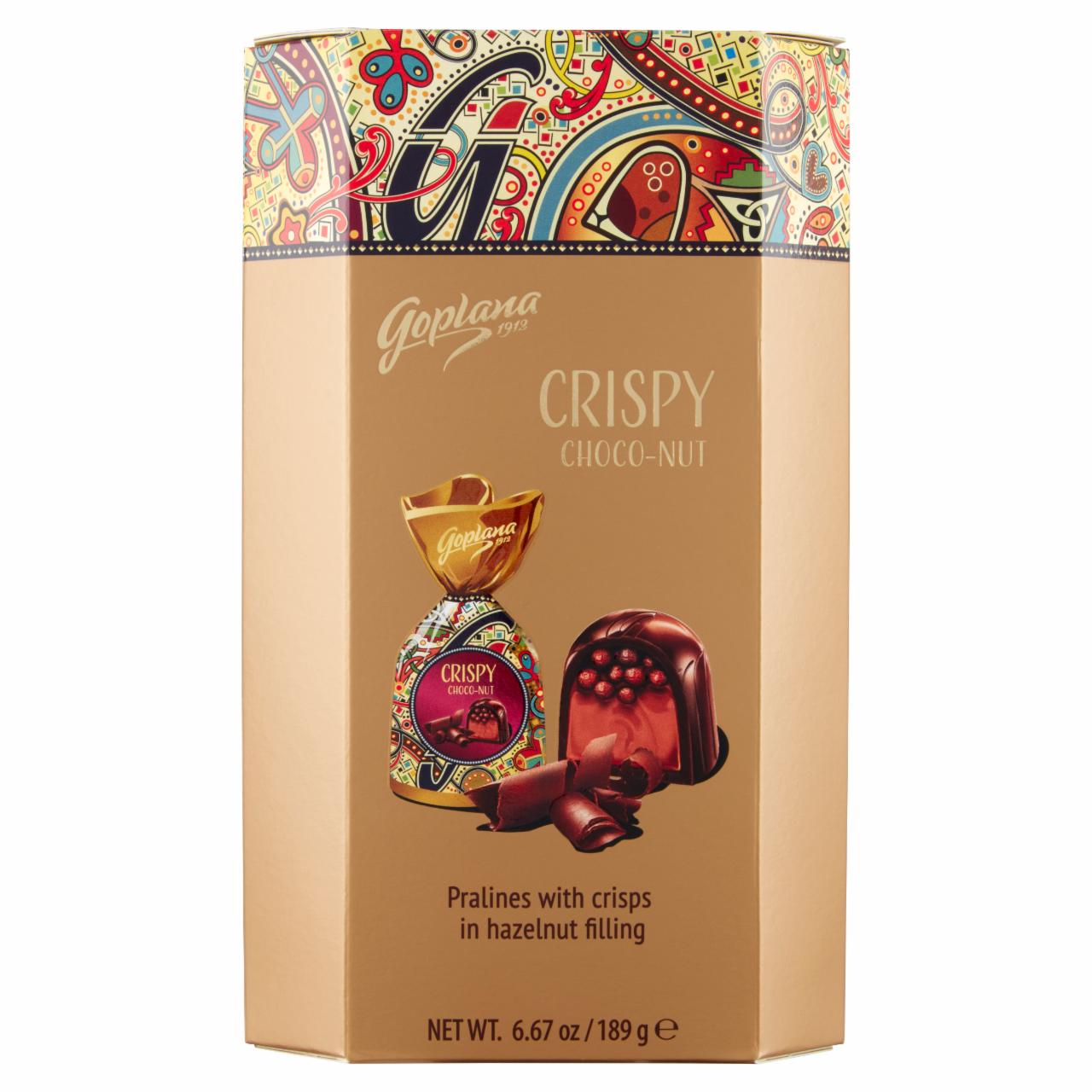 Zdjęcia - Goplana Crispy Choco-Nut Czekoladki 189 g