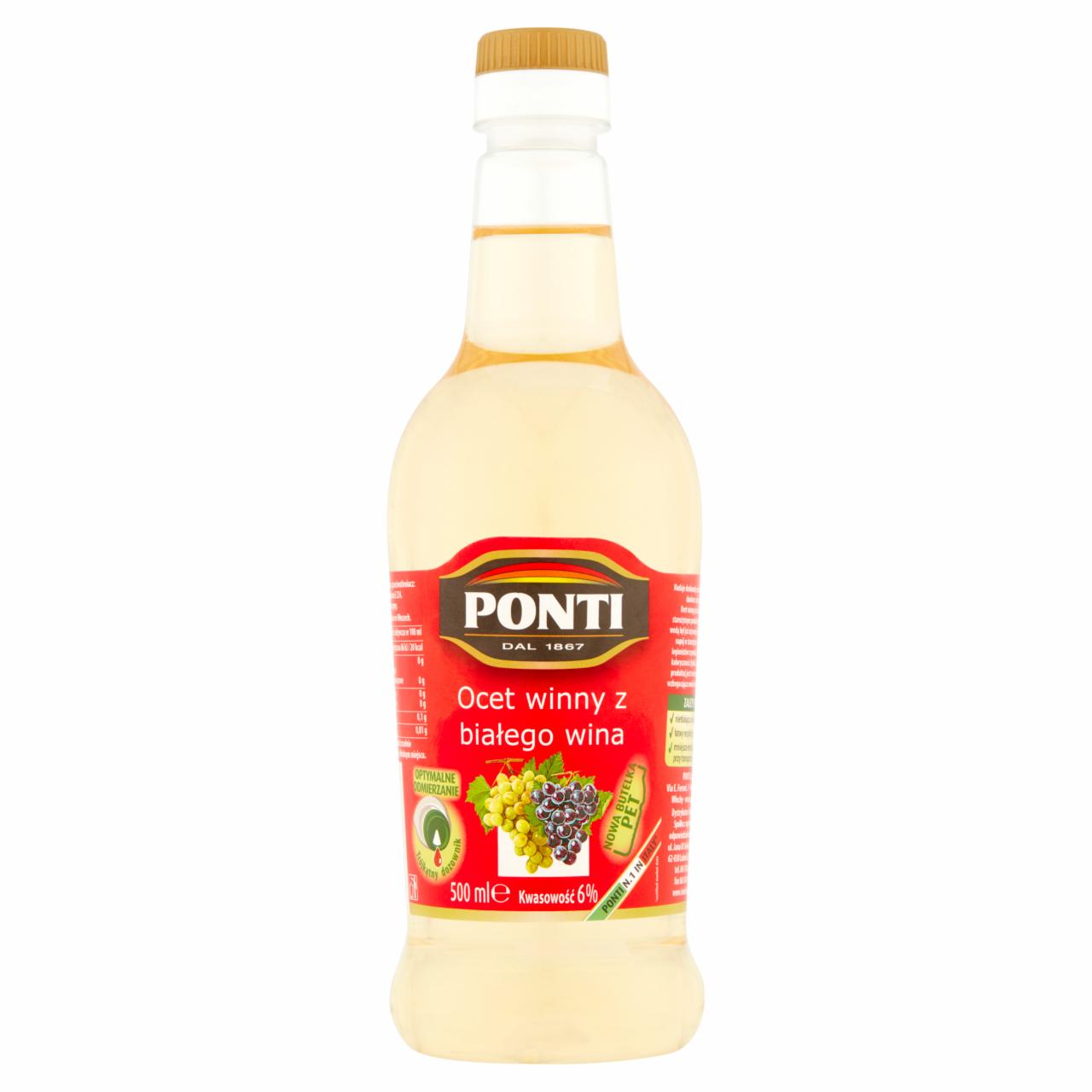 Zdjęcia - Ponti Ocet winny z białego wina 6 % 500 ml