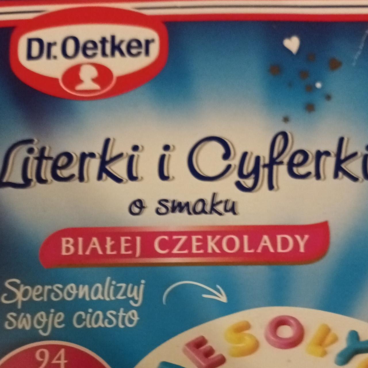 Zdjęcia - Literki i cyferki o smaku białej czekolady Dr. Oetker