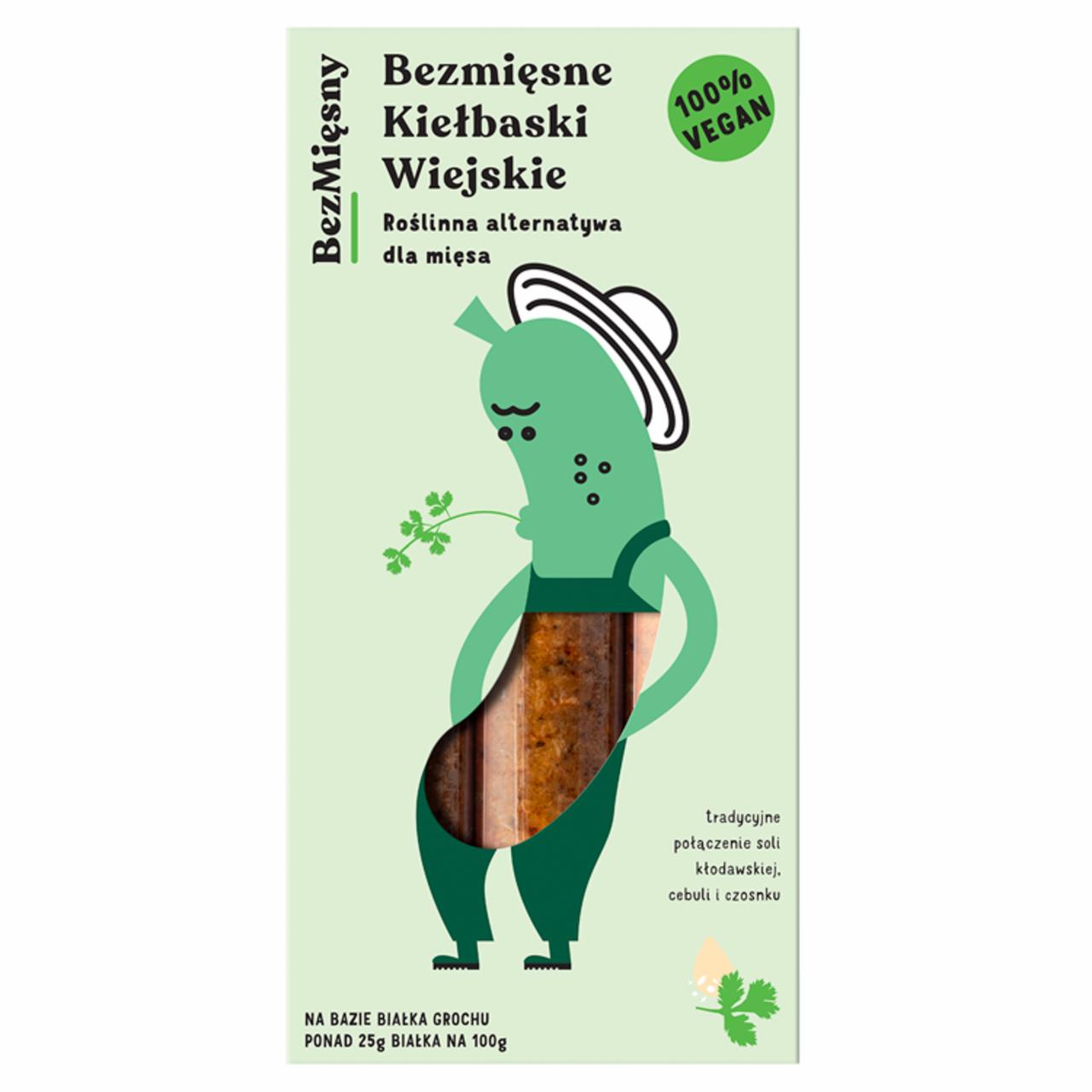 Zdjęcia - BezMięsny Bezmięsne kiełbaski wiejskie 240 g (3 sztuki)