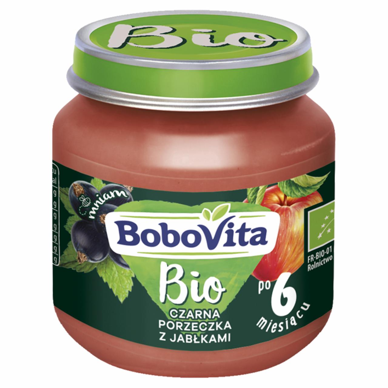 Zdjęcia - BoboVita Bio Czarna porzeczka z jabłkami po 6 miesiącu 125 g