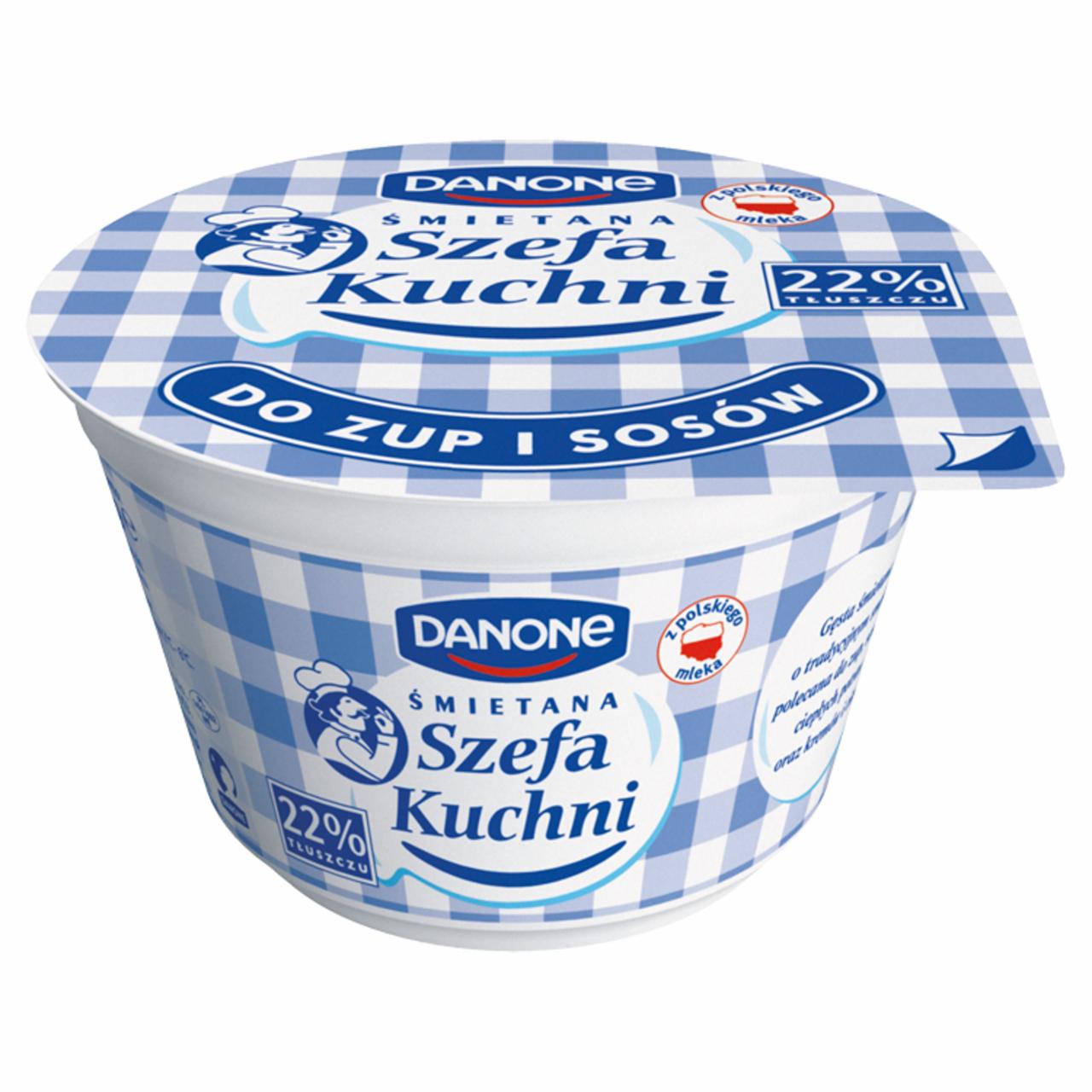 Zdjęcia - Danone Śmietana Szefa Kuchni 22% 200 g