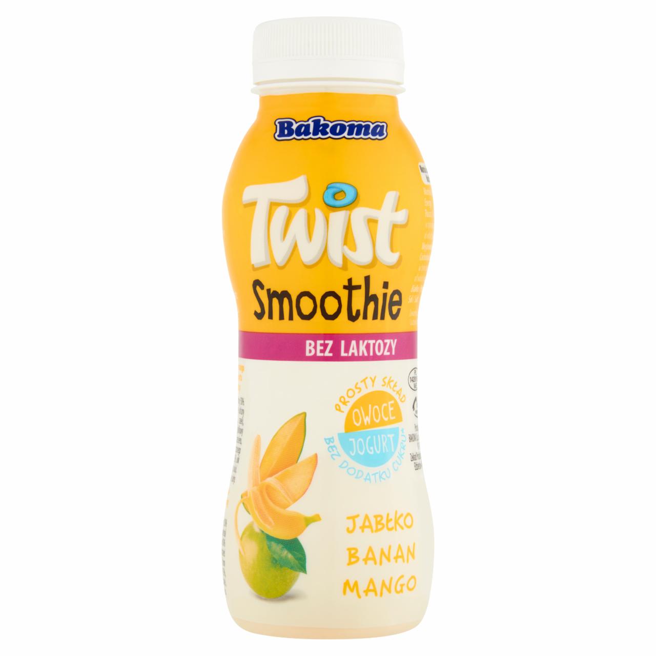 Zdjęcia - Bakoma Twist Smoothie jabłko banan mango 230 g