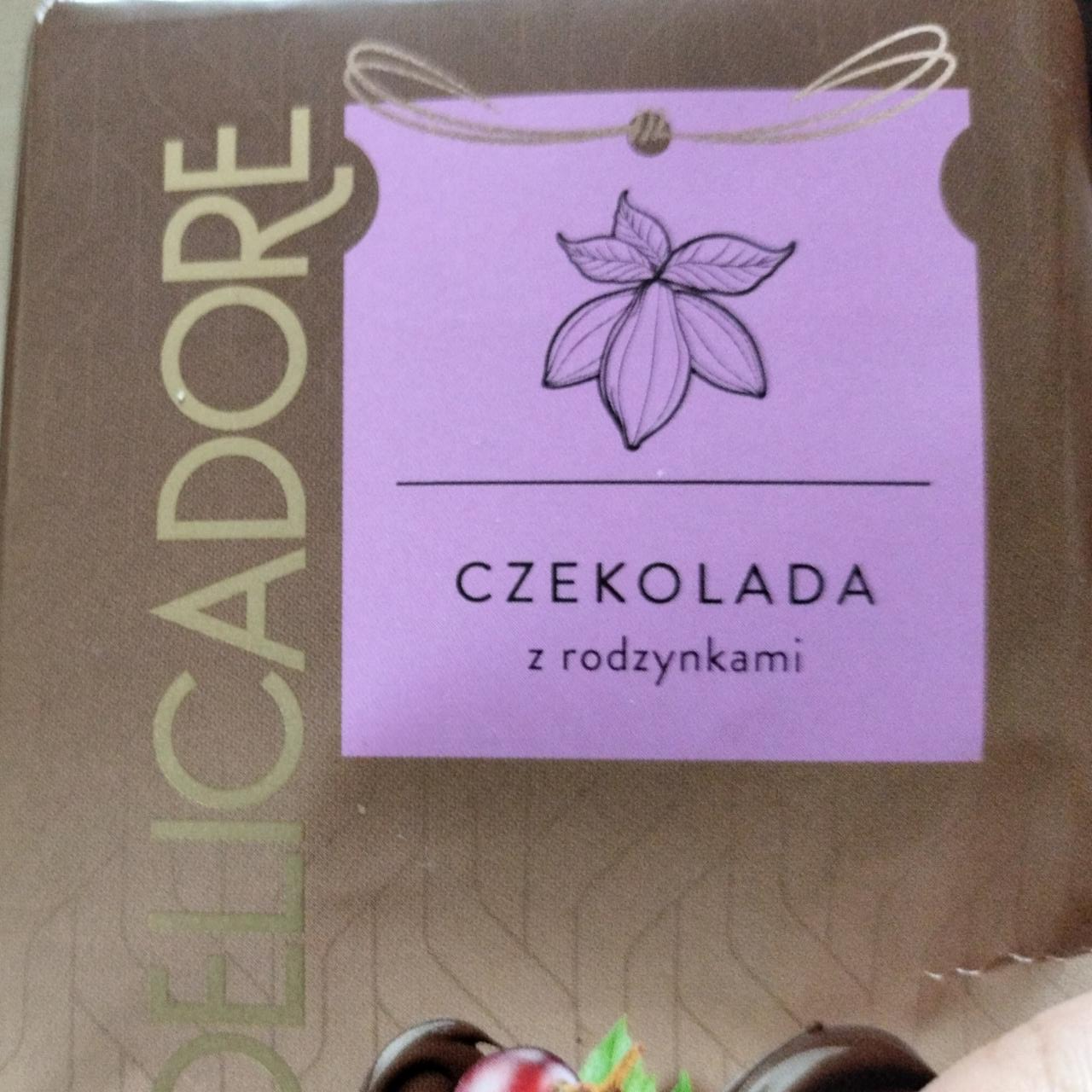 Zdjęcia - Czekolada z rodzynkami Delicadore