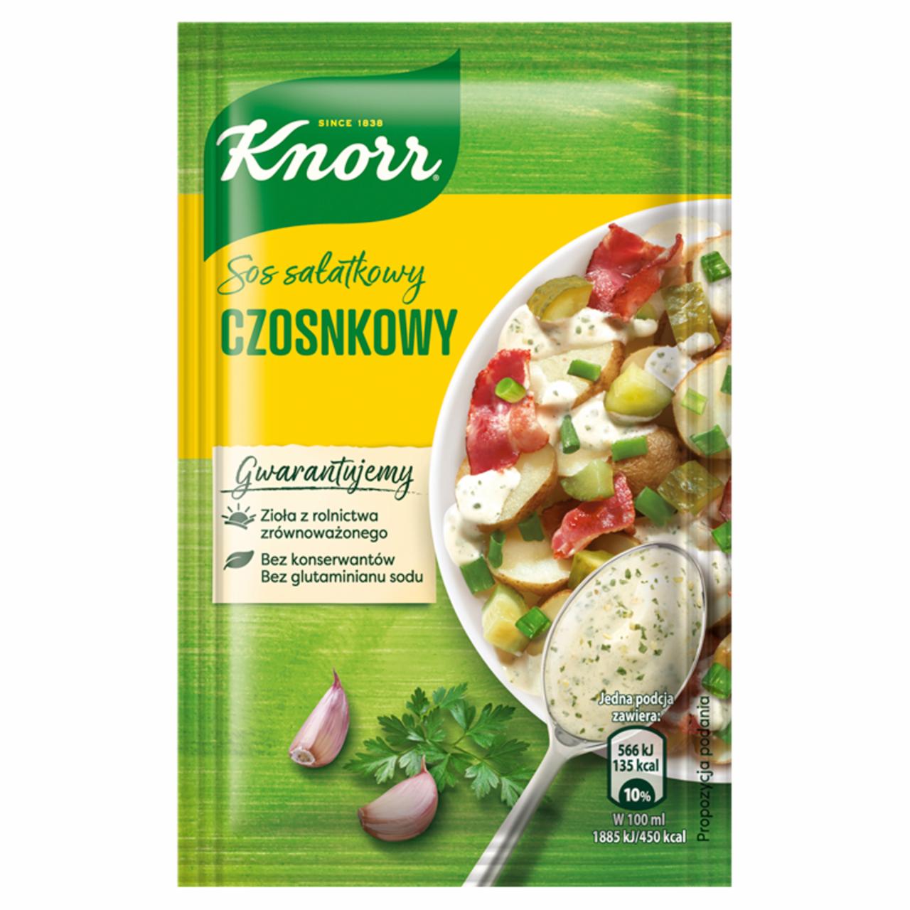 Zdjęcia - Knorr Sos sałatkowy smak czosnkowy 8 g