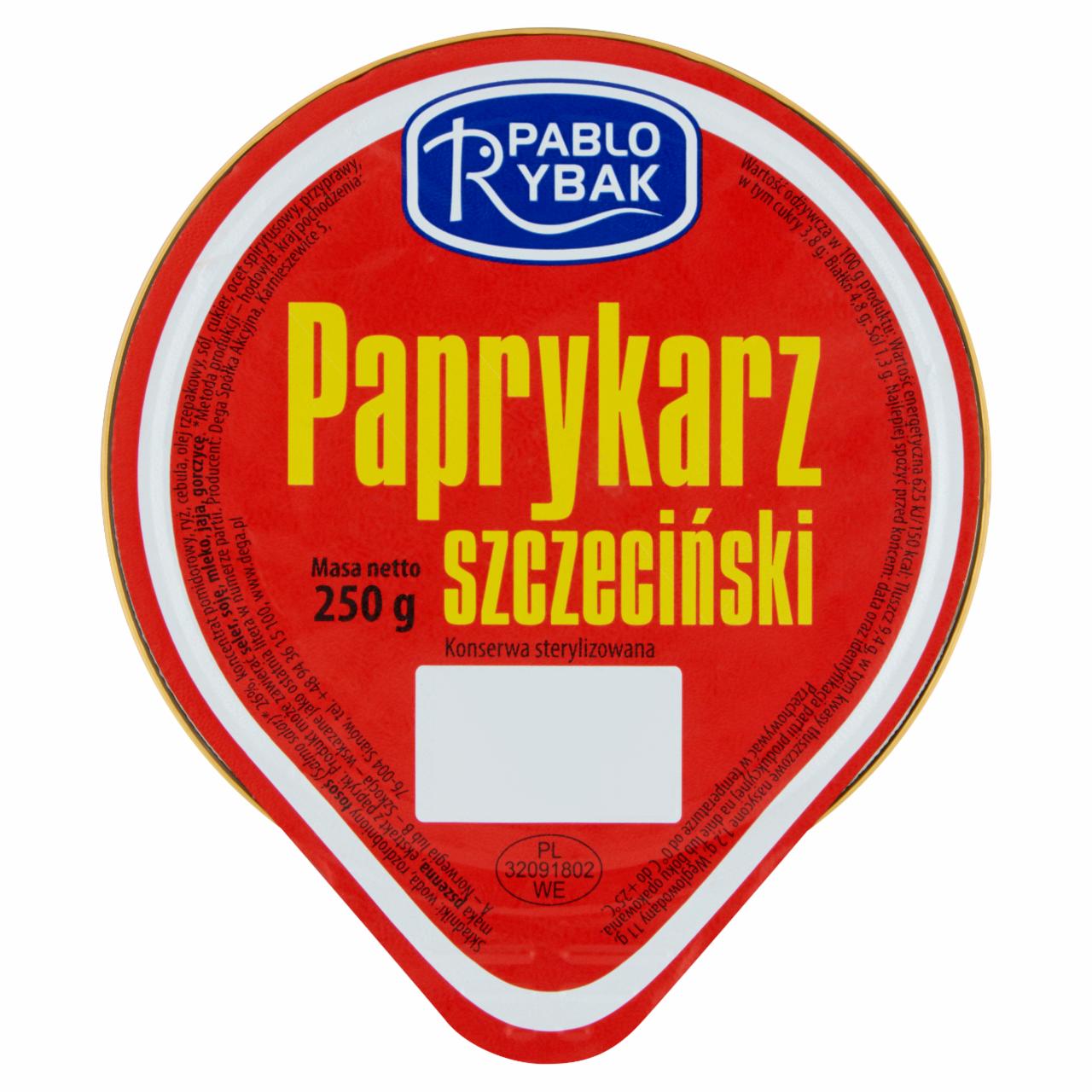 Zdjęcia - Pablo Rybak Paprykarz szczeciński 250 g