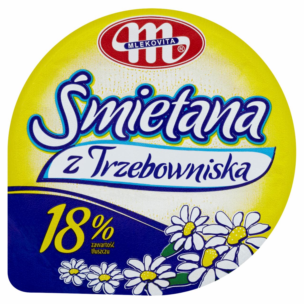 Zdjęcia - Mlekovita Śmietana z Trzebowniska 18% 380 g