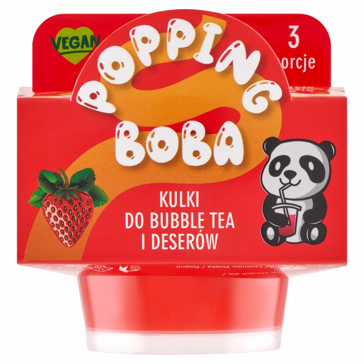 Zdjęcia - Popping Boba Kulki do bubble tea i deserów z sokiem z truskawki 130 g