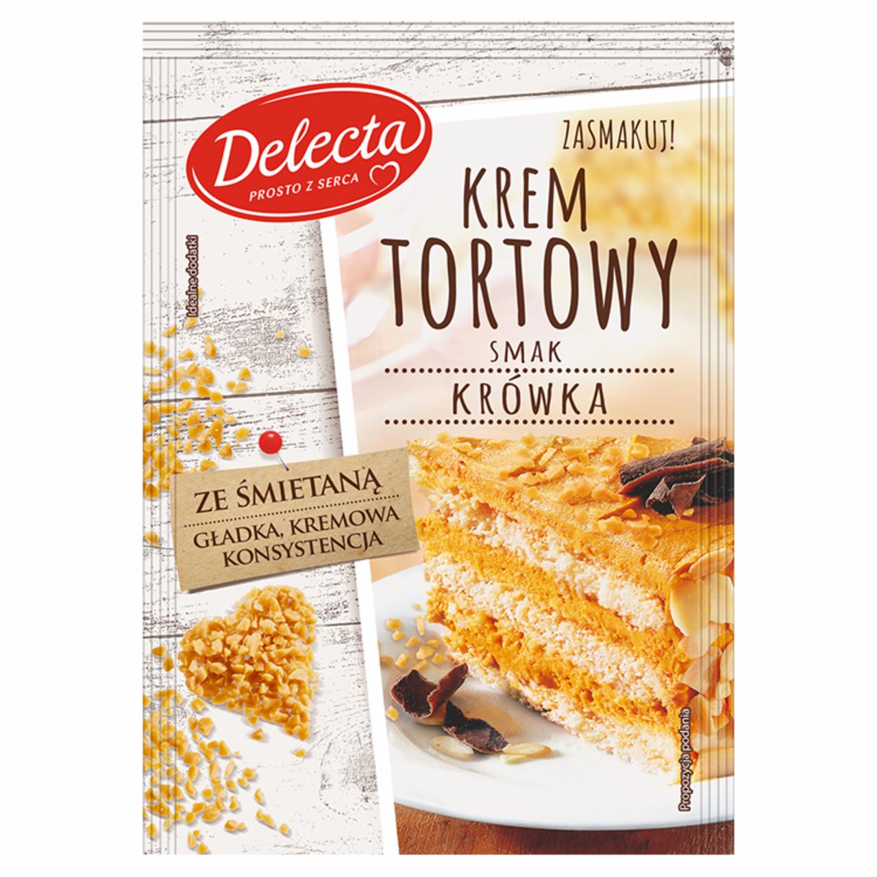 Zdjęcia - Delecta Krem tortowy smak krówka 120 g