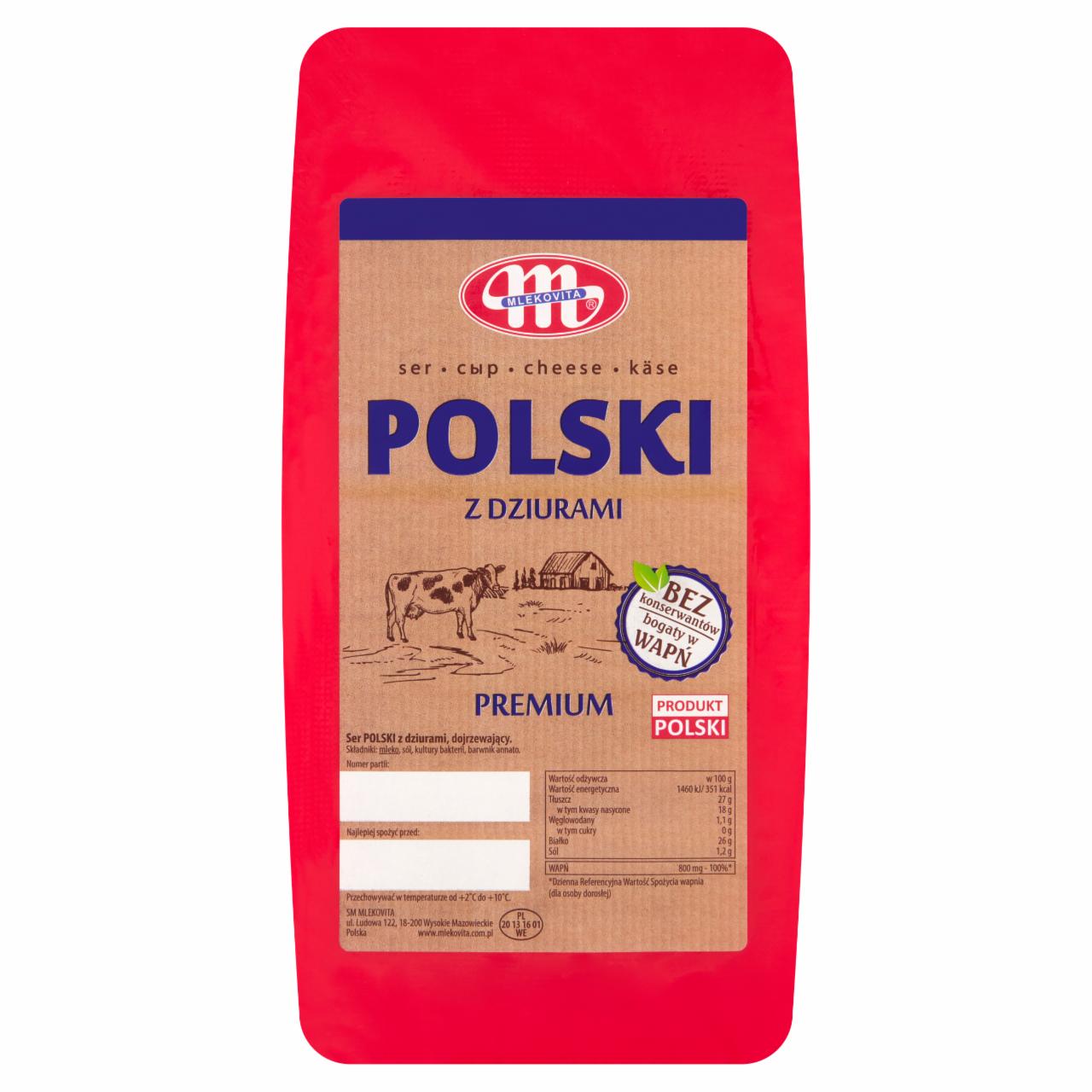 Zdjęcia - Mlekovita Ser Polski z dziurami premium