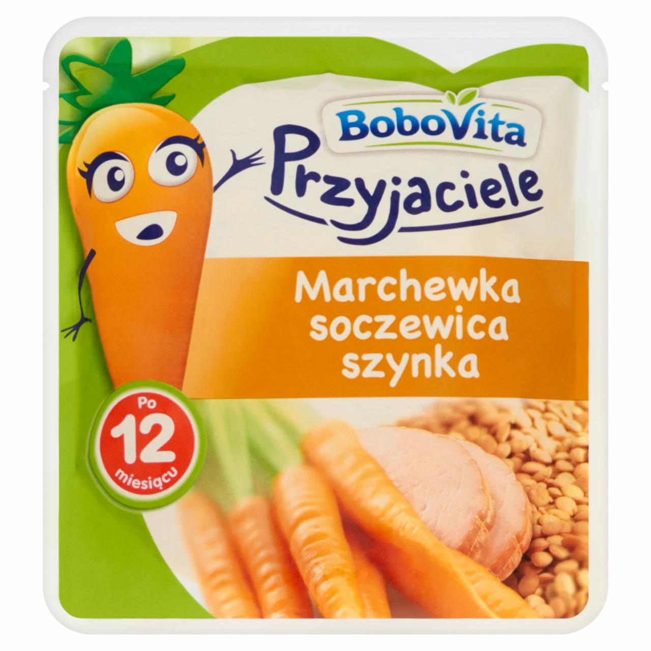 Zdjęcia - BoboVita Przyjaciele Marchewka soczewica szynka po 12 miesiącu 190 g