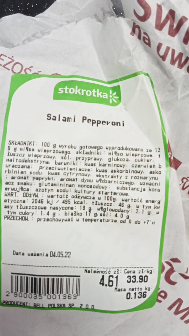 Zdjęcia - salami pepperoni stokrotka na wagę