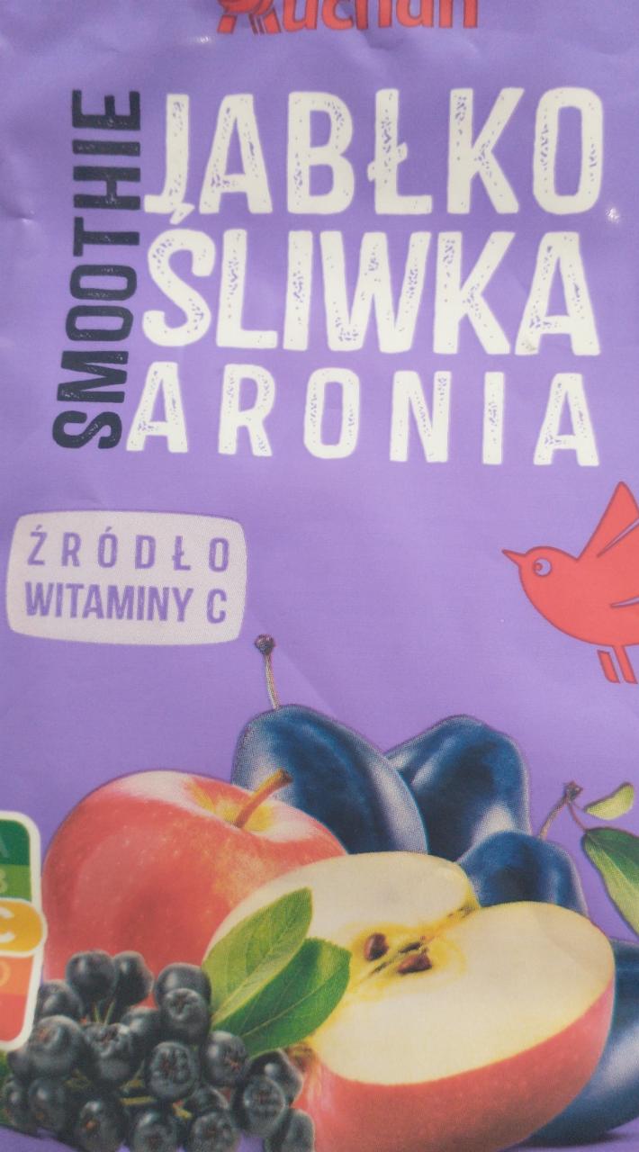 Zdjęcia - smoothie jabłko śliwka aronia auchan