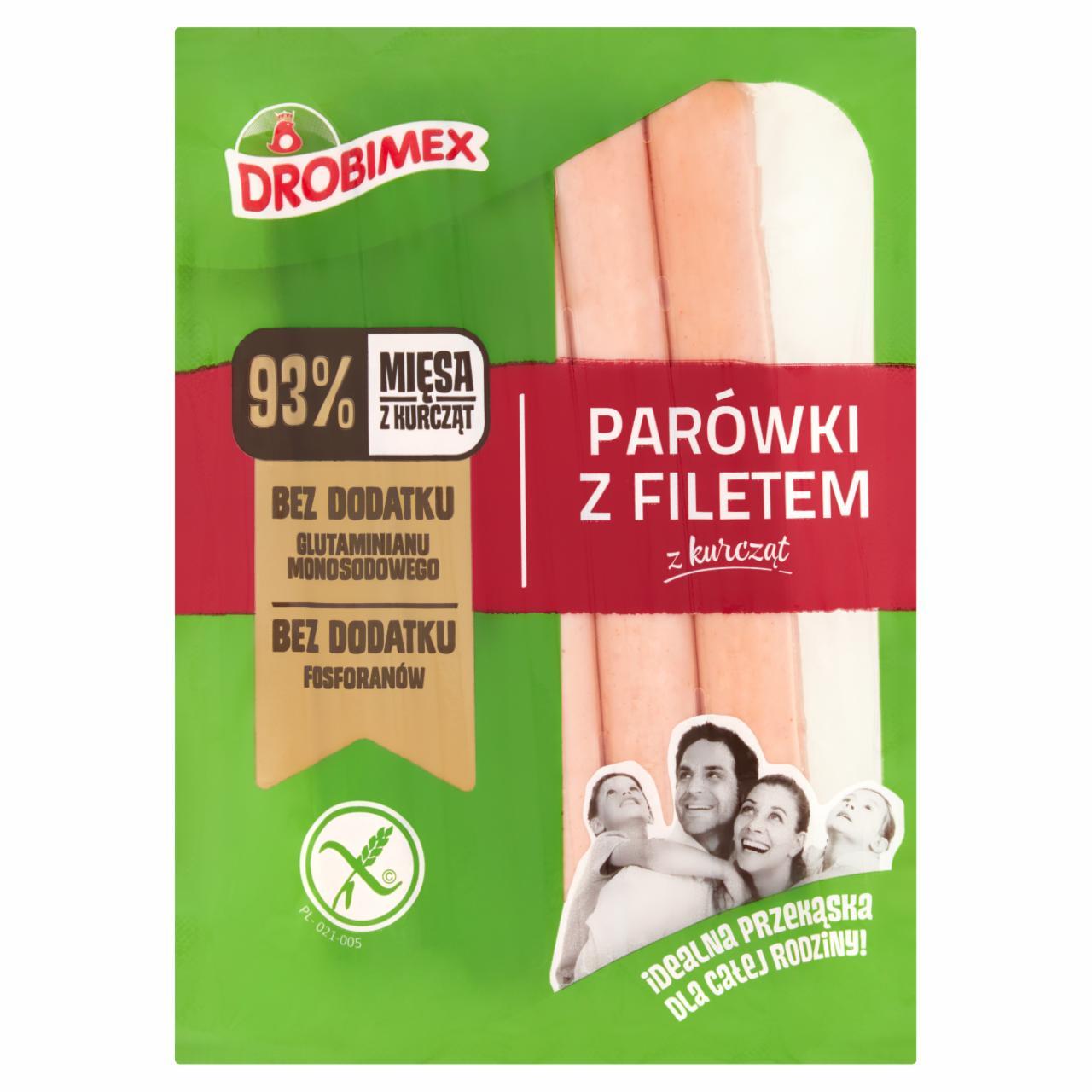 Zdjęcia - Drobimex Parówki z filetem z kurcząt 200 g