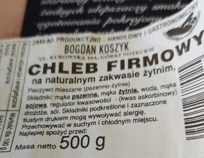 Zdjęcia - Chleb firmowy Bogdan Koszyk